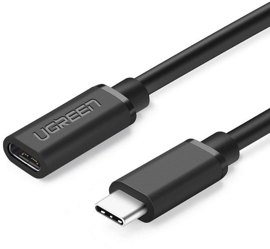 UGREEN Przedłużający kabel USB-C 3.1 4K 60W 0,5m czarny) 11528