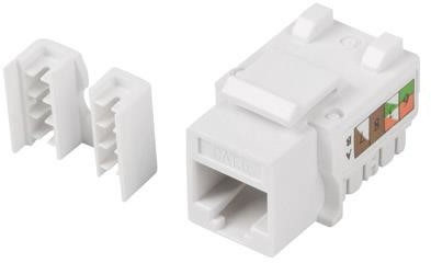 LANBERG Moduł Keystone gniazdo RJ45 > LSA UTP kat.6 90° do puszki montażowej KSU6-1090