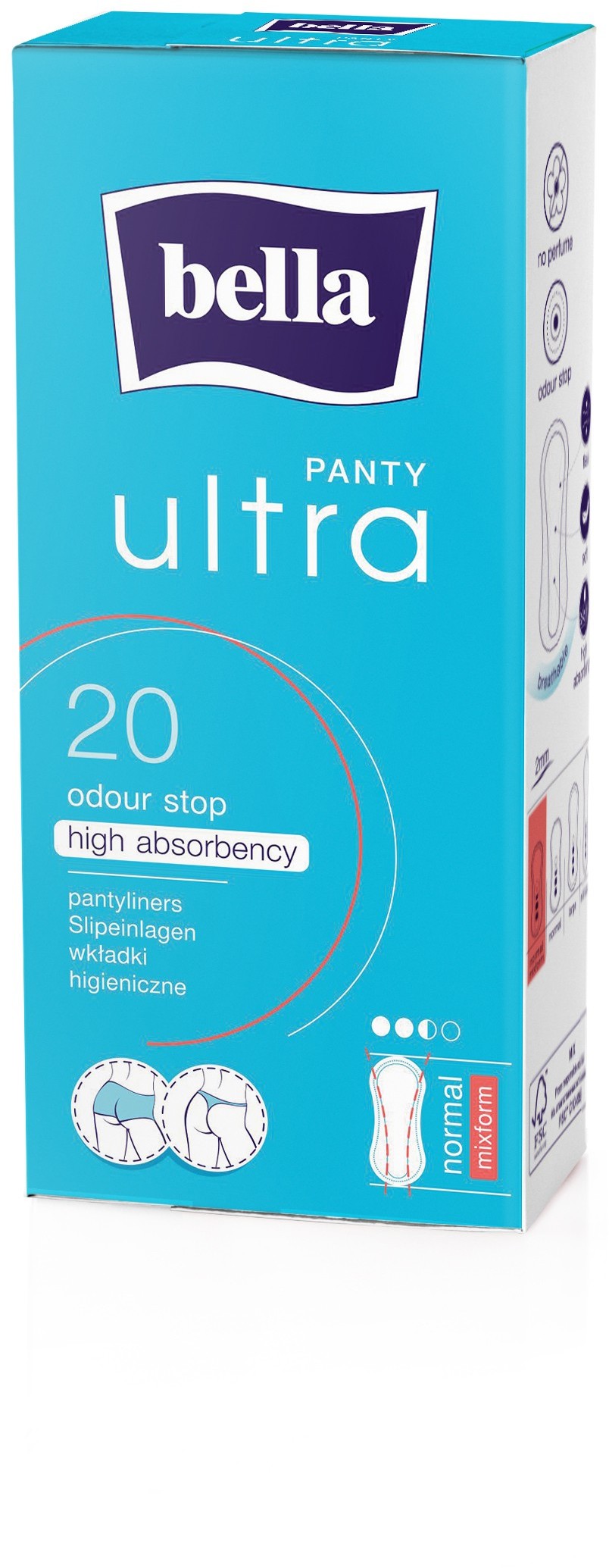 Bella Wkładki higieniczne Panty Ultra Normal MixForm 20 szt. |   BE-022-RN20-089