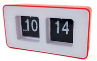 Camry Zegar klapkowy auto-flip CR 1131 red