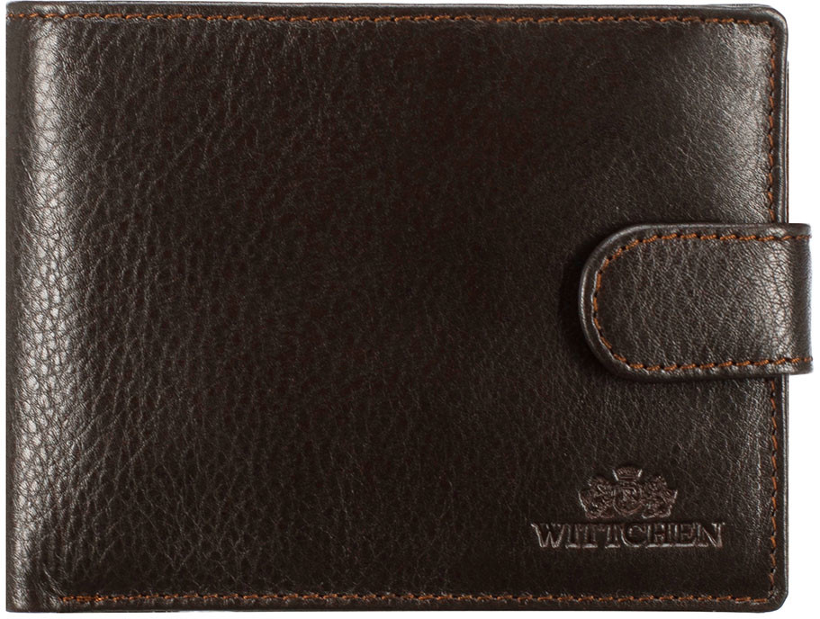 Wittchen Męski portfel skórzany z przezroczystym panelem 14-1-038-L41