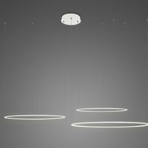 Altavola Design Lampa wisząca Nowoczesna lampa wisząca ledowa biała Altavola Ledowe okręgi okręgi LED LA075/CO3_80_in_3k_white_dimm LA075/CO3_80_in_3k_white_dimm