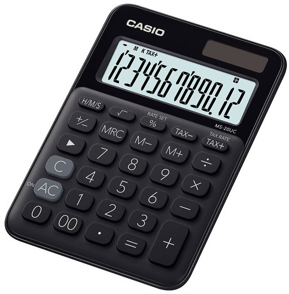 Zdjęcia - Kalkulator Casio   MS 20 UC BK Czarna 