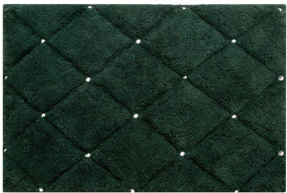 Euro Firany Dywan Bawełniany 50 x 70 Chic 2 Ciemnozielony 1219782