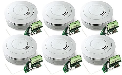 Ei Electronics Egg Electronics Ei650RF 10-letnia bezprzewodowa czujka dymu, 6 sztuk