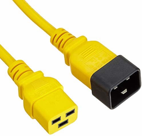 ACT Advanced Cable Technology C19  C20  0.60 m 0.6 m C19-C20 Sprzęgacz Żółty power cable (ak5100) AK5100