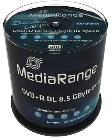 MediaRange MR470 półfabrykaty DVD płyta DVD DVD + R (pudełko na tort) MR470