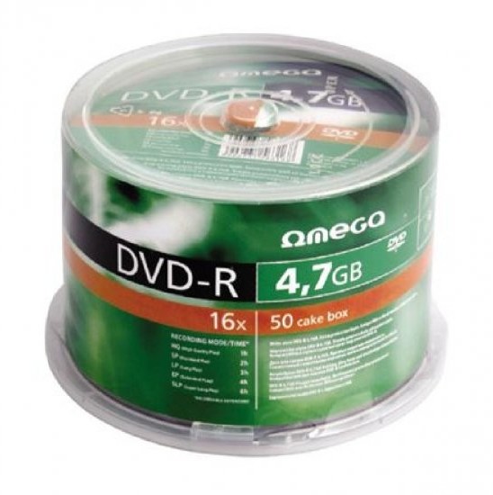 Omega Płyta DVD-R 4,7GB/120min cake 50szt. PL.051.041/4