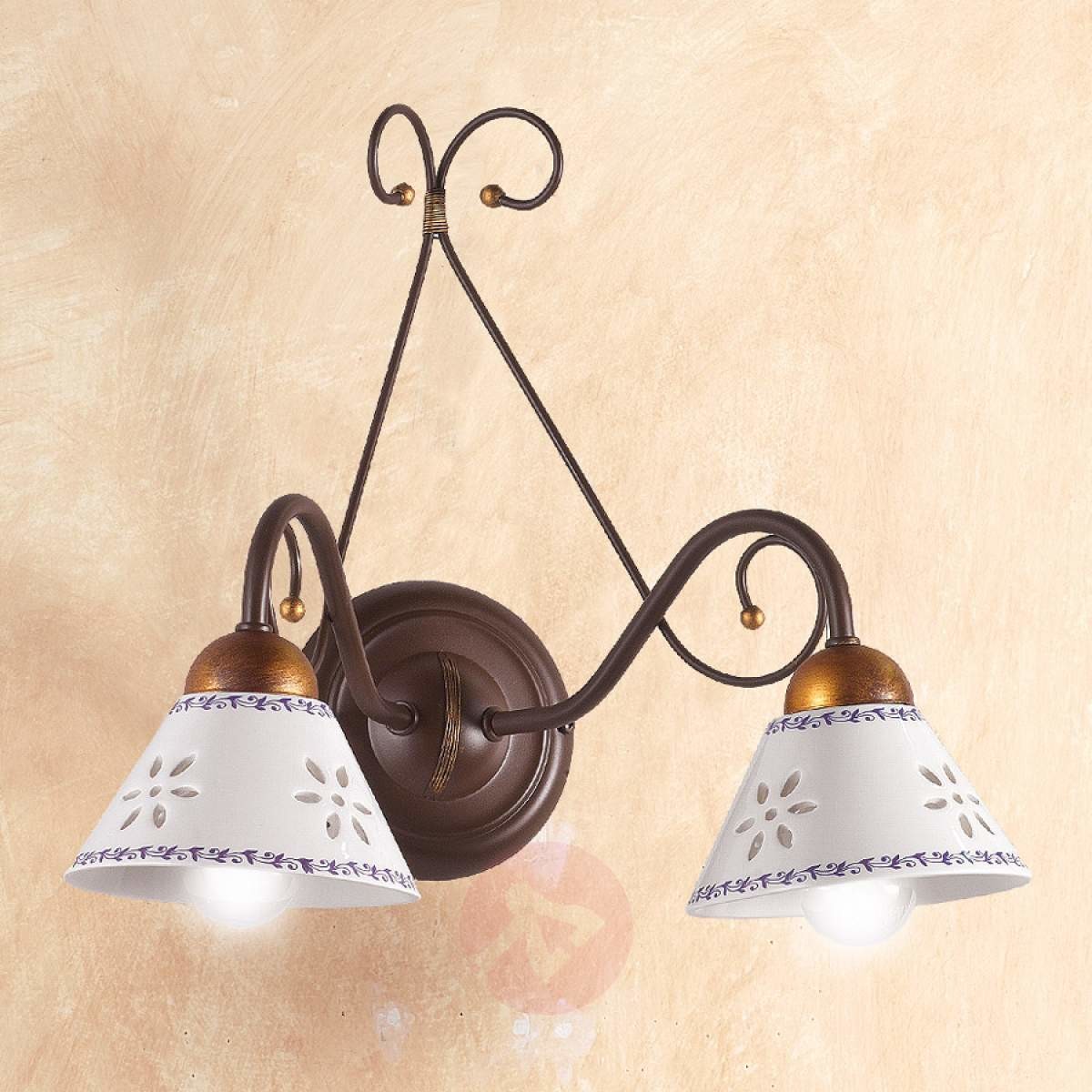 2 punktowa lampa ścienna LIBERTY