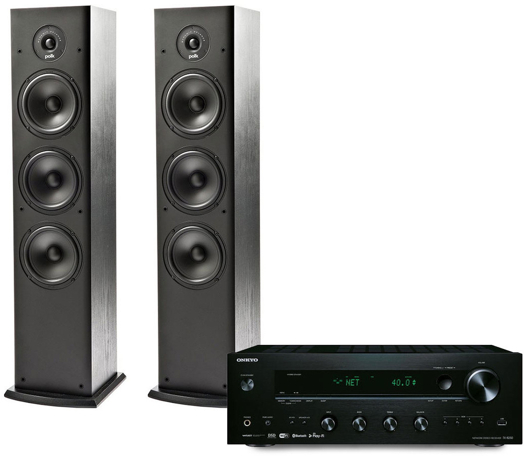 Onkyo TX-8250 + Polk Audio T50
