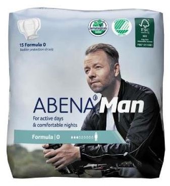 ABENA Man Formula 0 Wkłady anatomiczne, 15 sztuk