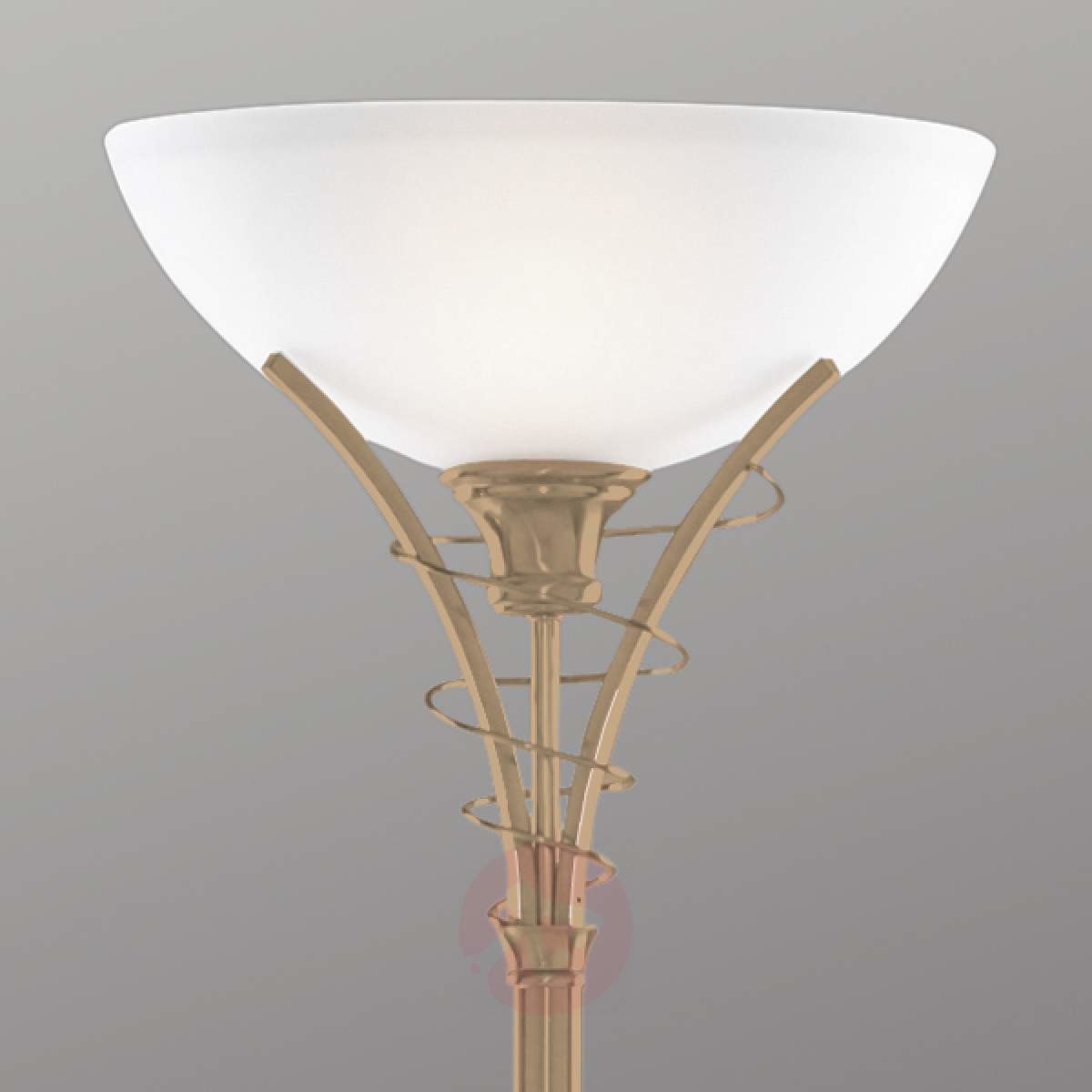 Searchlight Ponadczasowa lampa stojąca LINEAS stary mosiądz