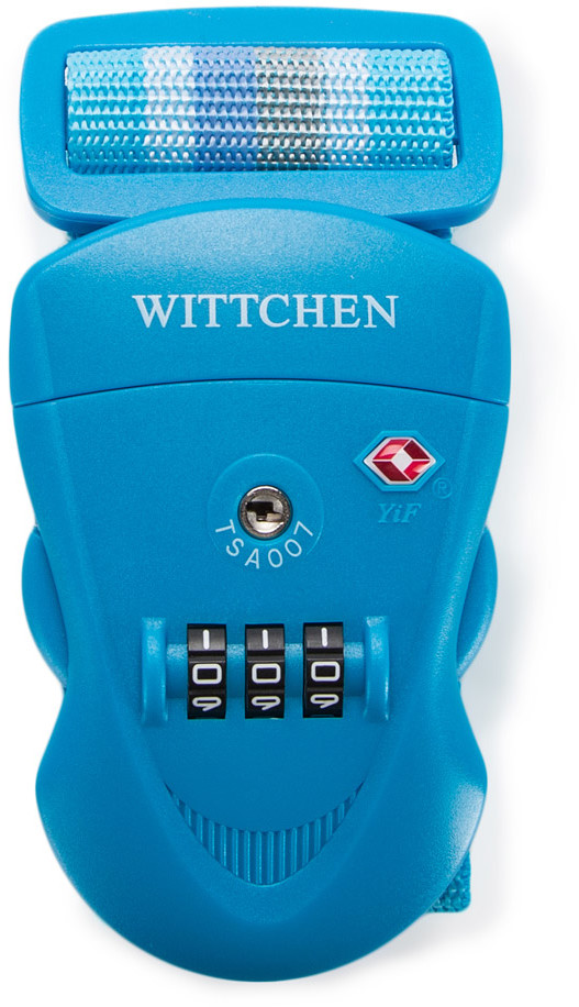 Wittchen 56-30-013-90 Pas zabezpieczający z zamkiem niebieski