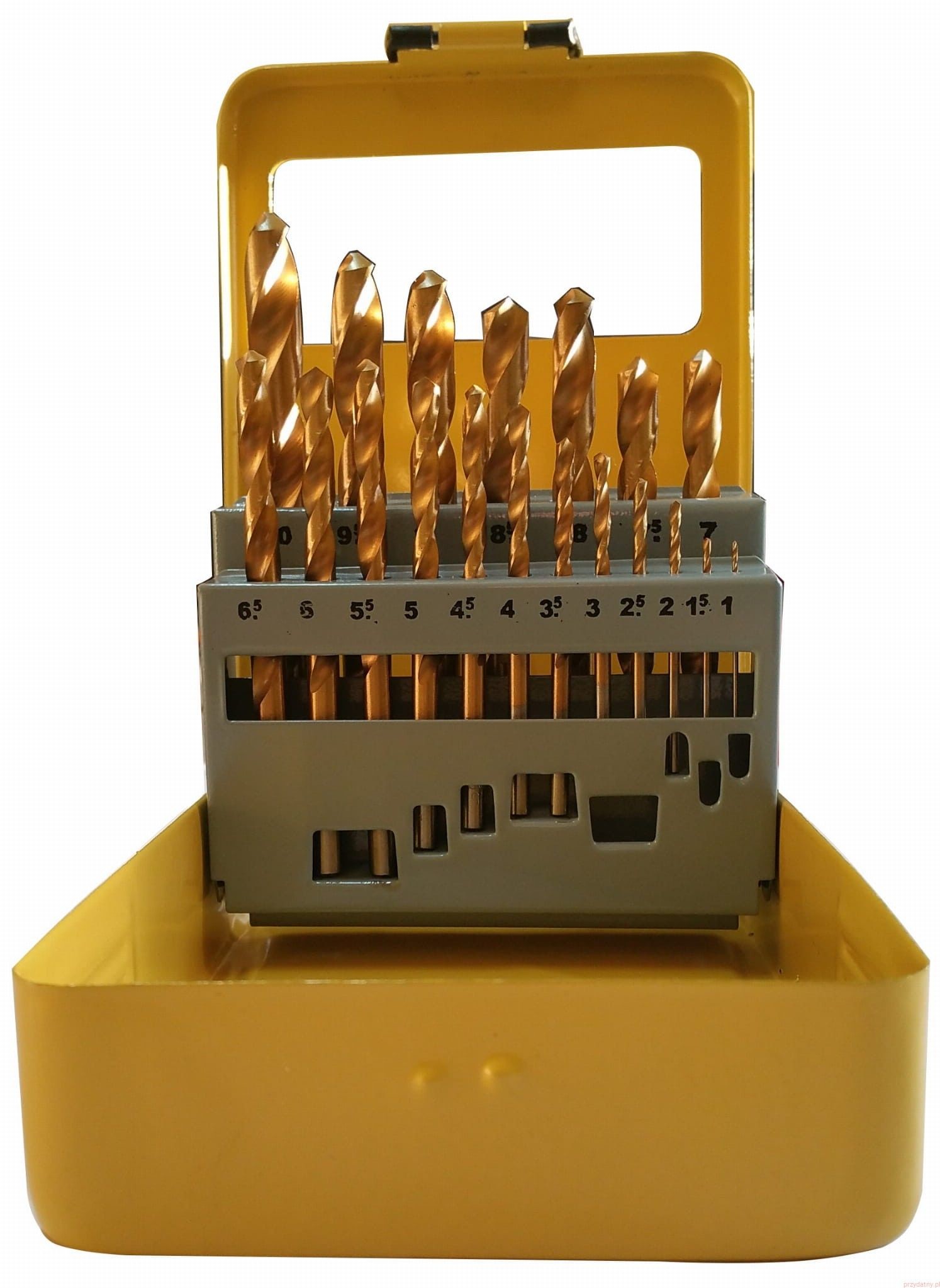 ARTPOL Komplet tytanowych wierteł do metalu 1.0-10.0mm 19szt. ART51274