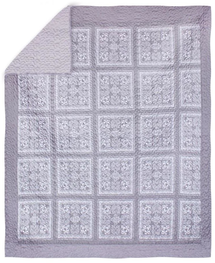 Domarex Narzuta dwustronna PLATINUM srebrna 220 x 240 cm
