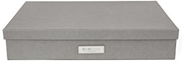 Bigso Box of Sweden bigso Box of Sweden 934154141 pudełko do przechowywania formacie A3 Panneau de włókien Szary 31 x 43,5 x 8,5 cm 934154141