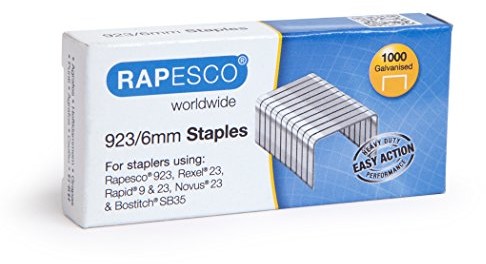 Rapesco 1235 staple ocynkowana typ 923/6 mm (23)  1.000 sztuk 1235