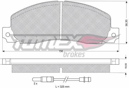 Tomex BRAKES Zestaw klocków hamulcowych, hamulce tarczowe BRAKES TX 11-65 TX 11-65