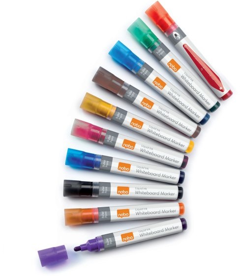 NOBO Markery Liquid Ink, różne kolory, 10 szt 1915381 mak7947227
