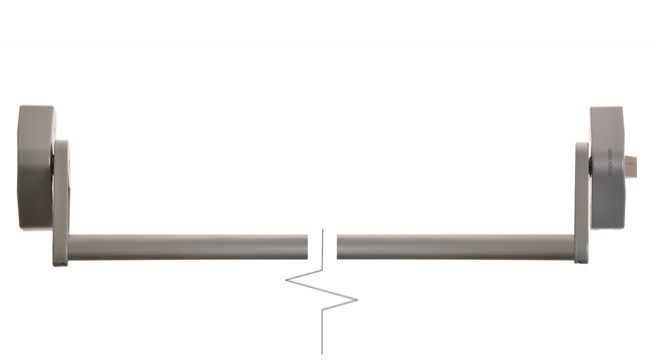 Assa Abloy Dźwignia antypaniczna CROSSBAR, 1pkt. ryglowanie boczne, do drzwi o szer. 1200 mm, srebrna