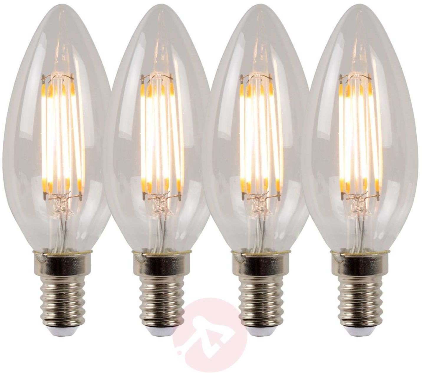 Lucide Żarówka świeca LED E14 4W 2 700 K ściemniana 4szt.