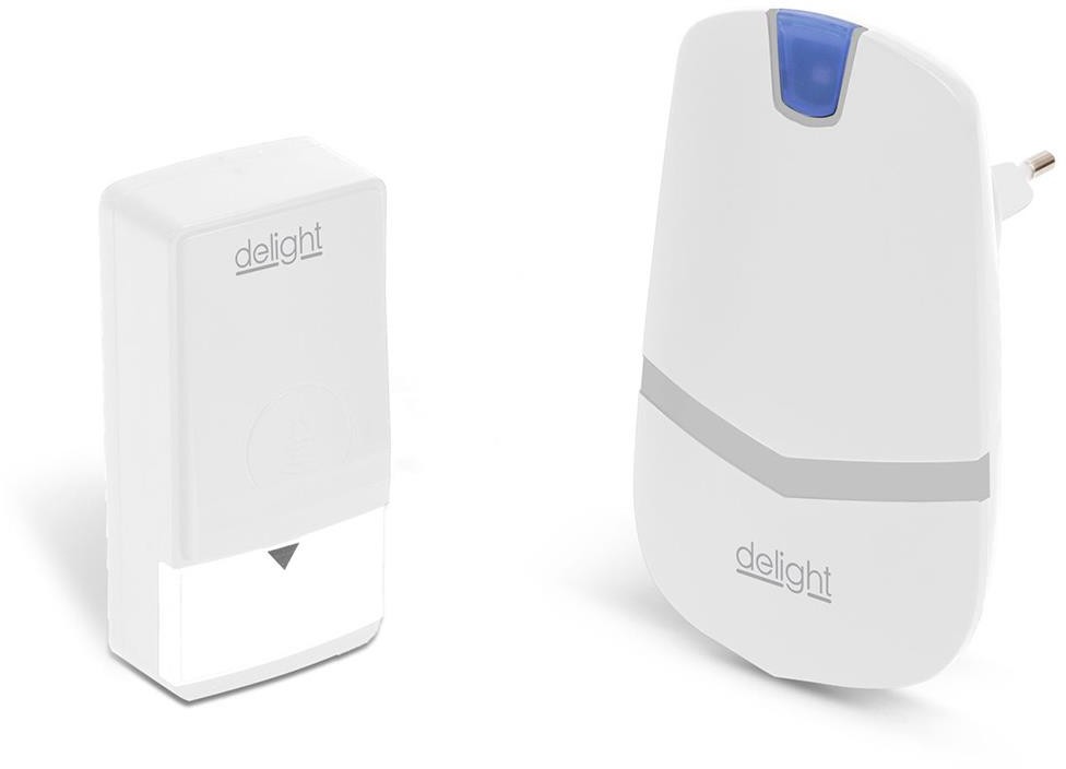 Delight Bezprzewodowy dzwonek do drzwi 230V IP44 biały