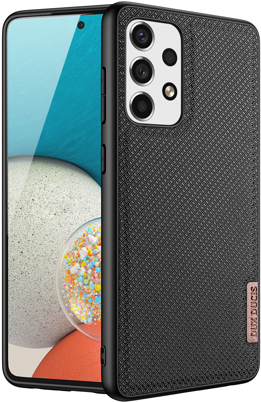 Dux Ducis Fino etui pokrowiec pokryty nylonowym materiałem Samsung Galaxy A73 czarny