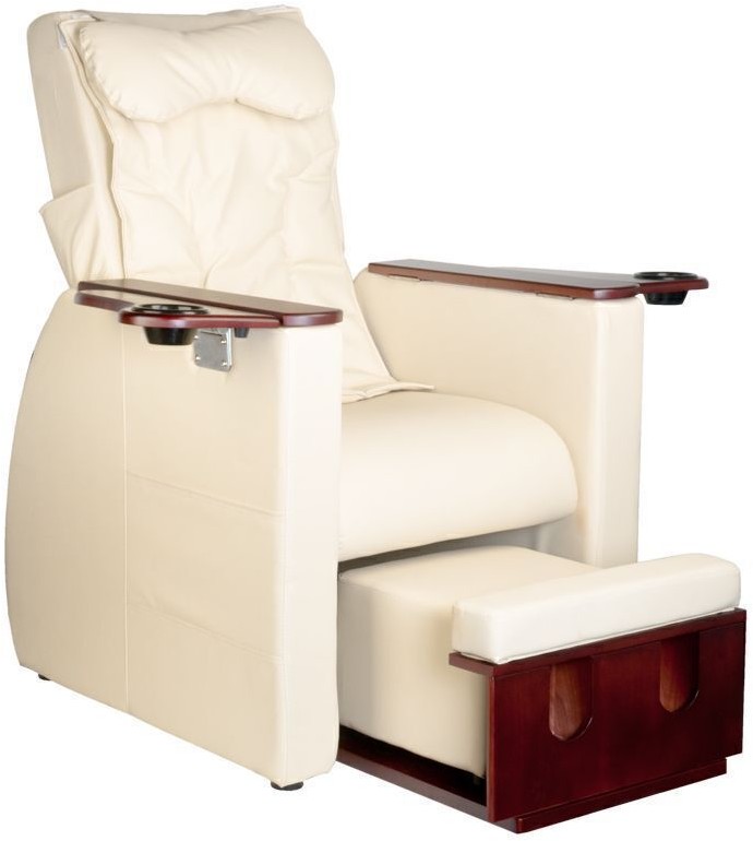 FOTEL SPA DO PEDICURE Z MASAŻEM PLECÓW AZZURRO 101 BEŻOWY 125979