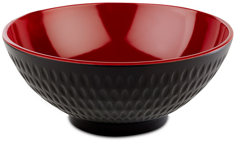 APS Miska 0,6 l, czarno-czerwona | Asia Plus 15419