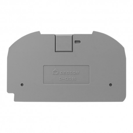 DEGSON Płytka końcowa do złączki szynowej 16mm2 DS16 DGN 4074 D-DS16-01P-11-00A(H)