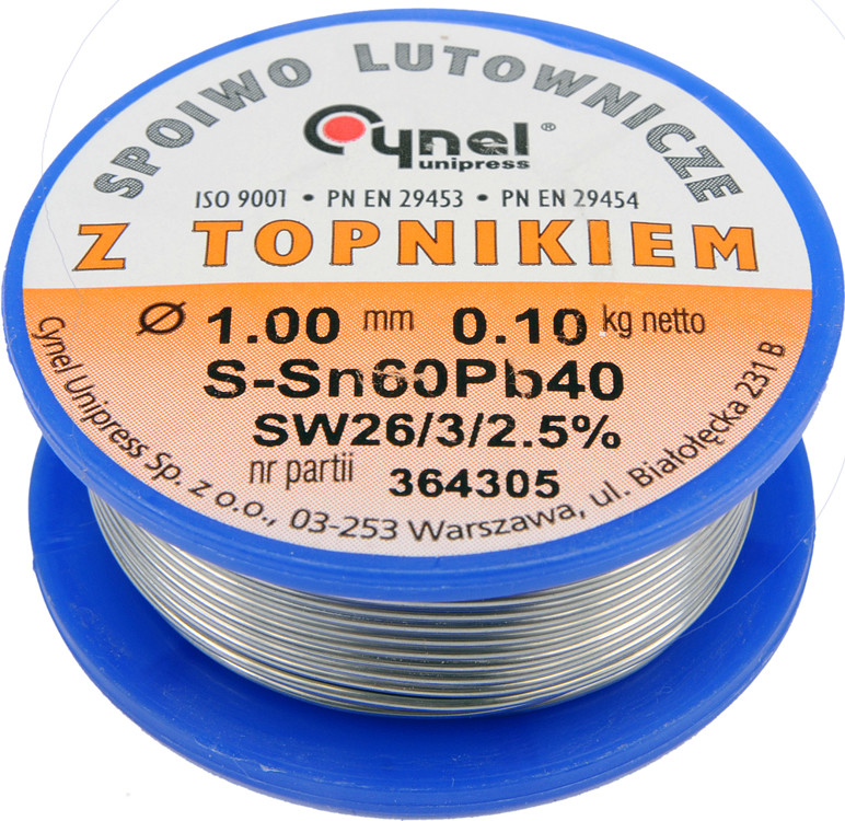 Cynel Spoiwo lutownicze sn60pb40 1,0/100 (76810)
