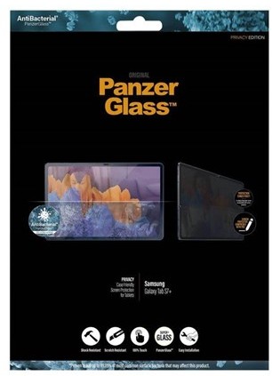 Samsung PanzerGlass PanzerGlass Galaxy Tab S7 Plus (Case Friendly) - Privacy PANZERP7242