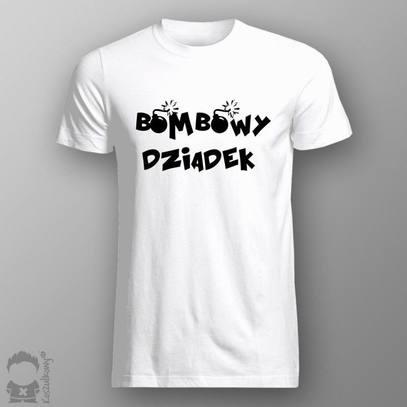 Bombowy dziadek - męska koszulka z nadrukiem