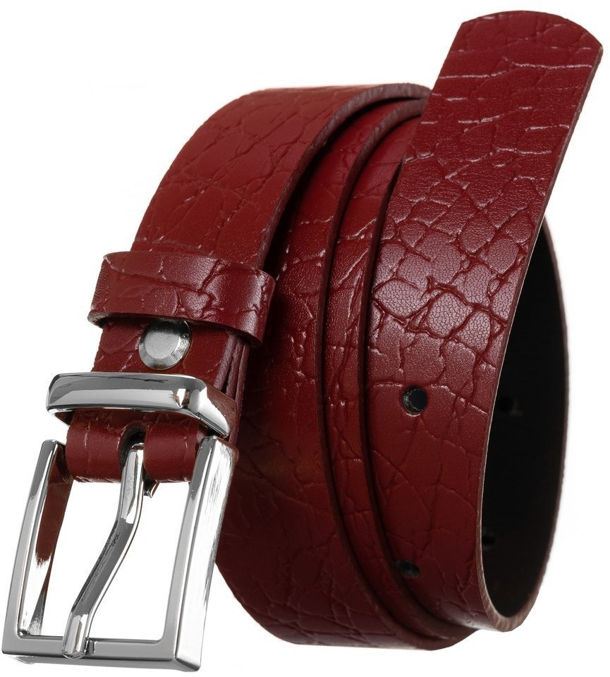 Rovicky Ciekawy skórzany pasek damski ze srebrną klamrą, motyw zwierzęcy  Rovicky