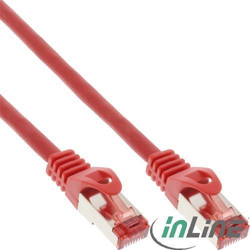 InLine Patchcord Cat.6 S/FTP 1m czerwony 76411R