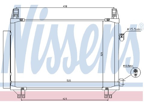 NISSENS Chłodnica klimatyzacji - skraplacz 940241