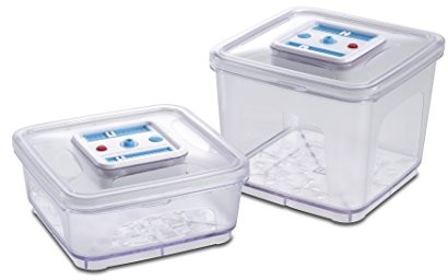 Solis 922.79 pojemnik na wszystkich zestaw, 2 sztuki, 1000/2800 ML, kwadratowa, wskaźnik daty i pod ciśnieniem, próżniowe tworzenie/marynowanie 922.79