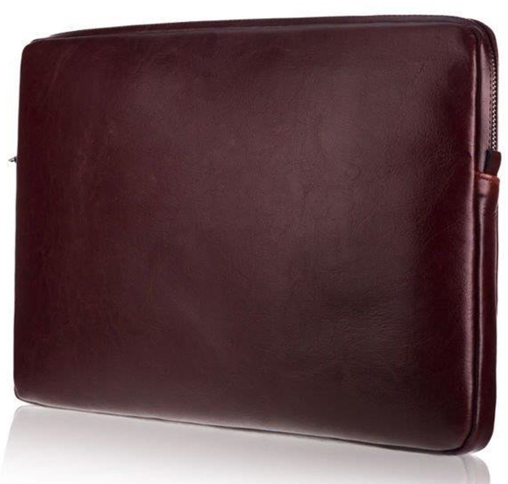 KEMER Skórzany pokrowiec na laptopa 13' SA23 Bordowy POKROWIEC NA LAPTOPA SA23 13CALI BURGUNDY-0
