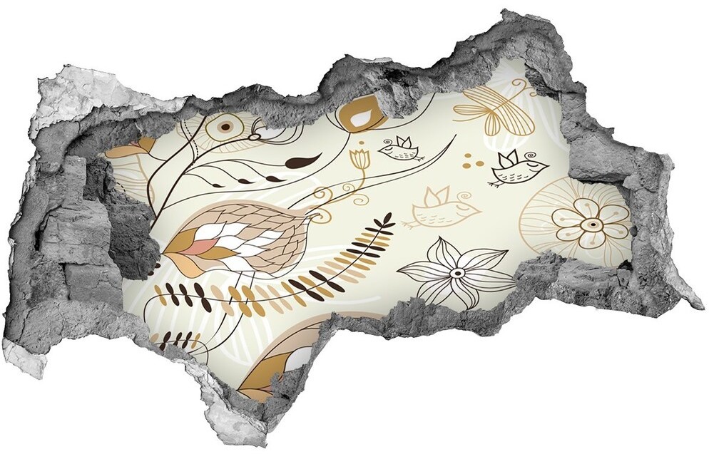 Wallmuralia.pl Naklejka 3D dziura samoprzylepna Ornamenty