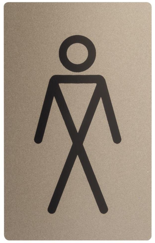 Leroy Merlin kampania Leroy Merlin Znak informacyjny 'WC pan' 5x3 cm