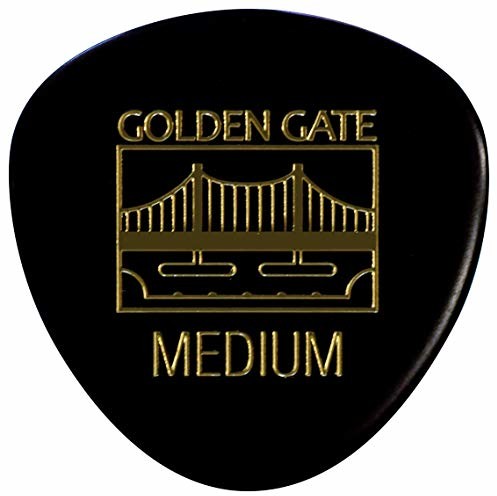Golden Gate MP-423 kostki gitarowe w ksztaĹcie trĂłjkÄ
ta, gruboĹÄ 0,75 mm, czarne mp-423
