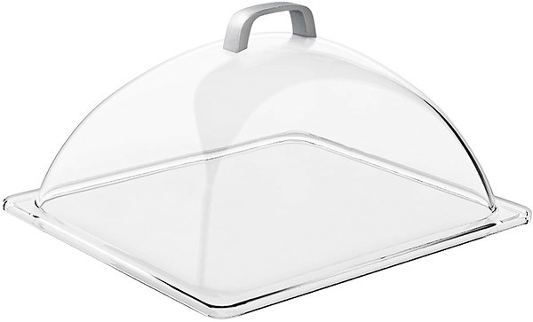 APS Pokrywa prostokątna z tworzywa sztucznego z otworem 330x280x170 mm, przeźroczysta | 11022 11022