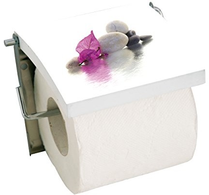 MSV WC uchwyt na kołowrotek Borneo, MDF ze stali nierdzewnej, wielokolorowy 140836