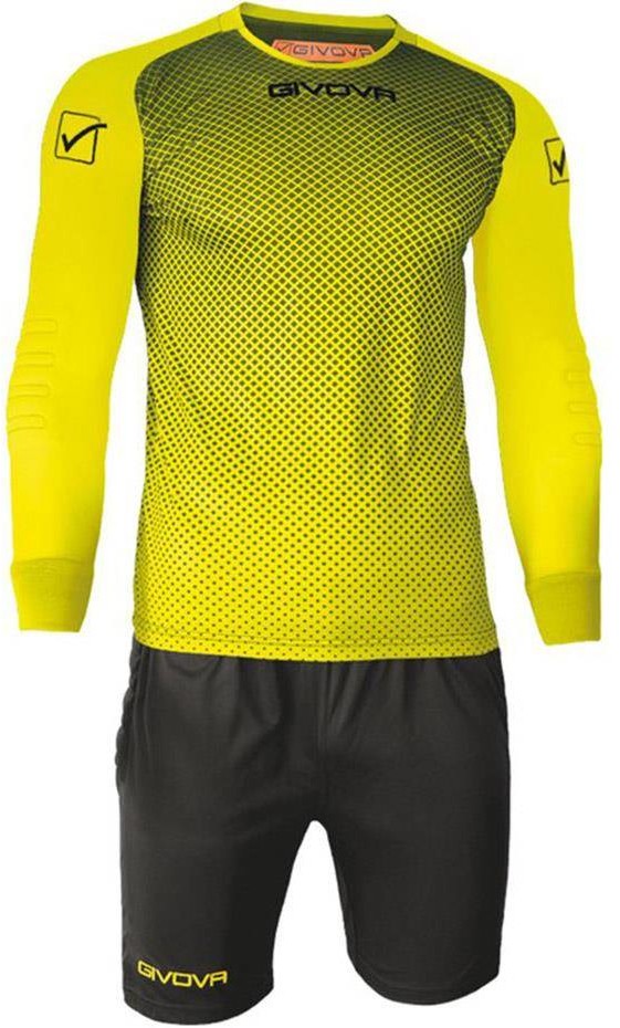 GIVOVA Komplet bramkarski Kit Manchester FLUO żółto-czarny KITP008 1910