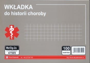 Firma krajewski Wkładka do historii choroby [Mz/Og-2a] 47505_0