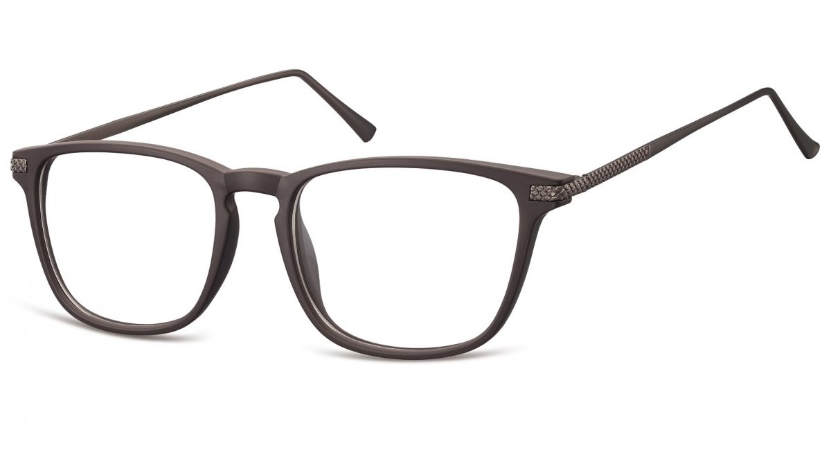 Sunoptic Oprawki korekcyjne Nerdy zerówki CP144C ciemnobrązowe CP144C