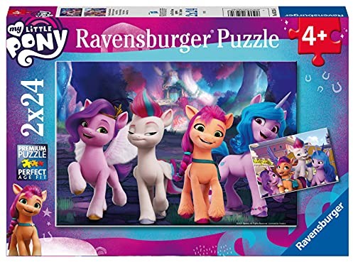 Ravensburger Kinderpuzzle 05235 - My little Pony Movie - 2x24 Teile Puzzle für Kinder ab 4 Jahren 05235