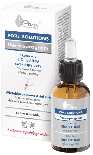Ava Laboratorium Pore Solutions Skuteczny Bio Peeling zwężający pory 30ml 1234586675