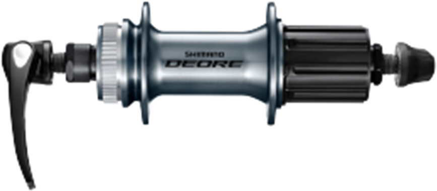 SHIMANO Piasta Deore FH-M6000 grafitowy / Ilość otworów: 36 / Mocowanie tarczy: centerlock / Montaż: tył EFHM6000AZBL
