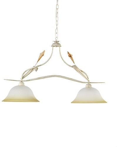 ONLI Lampa wisząca Lukrezia 2-punktowa, kość słoniowa